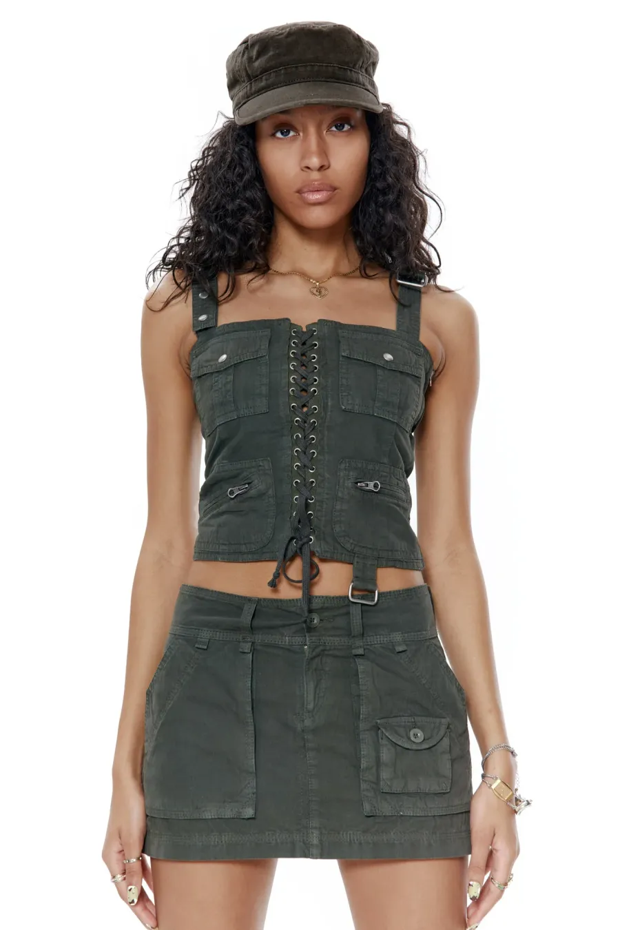 Jaded London Mini Skirts*Cargo Mini Skirt