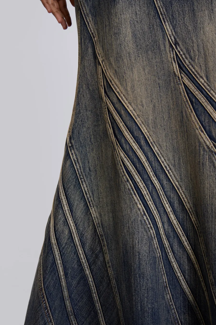 Jaded London Maxi Skirts*Celadon Denim Maxi Skirt