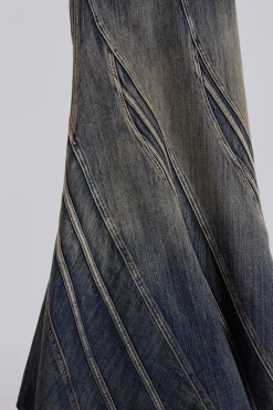 Jaded London Maxi Skirts*Celadon Denim Maxi Skirt