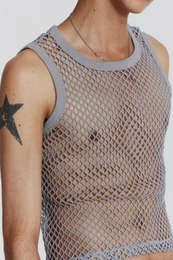 Jaded London Vests*Chain Grey Vest