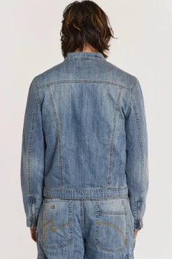 Jaded London *Chambray Denim Moto Jacket