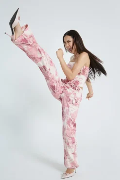 Jaded London Trousers*Cherry Babygirl Denim Cargo Trousers
