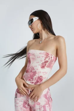 Jaded London Corsets*Cherry Babygirl Denim Corset