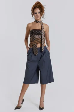 Jaded London Trousers*Coltraine Tailored Wide Leg Shorts