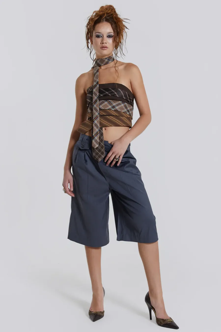 Jaded London Trousers*Coltraine Tailored Wide Leg Shorts