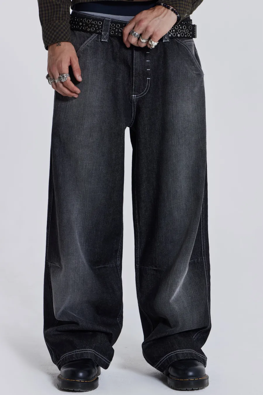 Jaded London Jeans*Contrast Stitch Skate Colossus Jeans