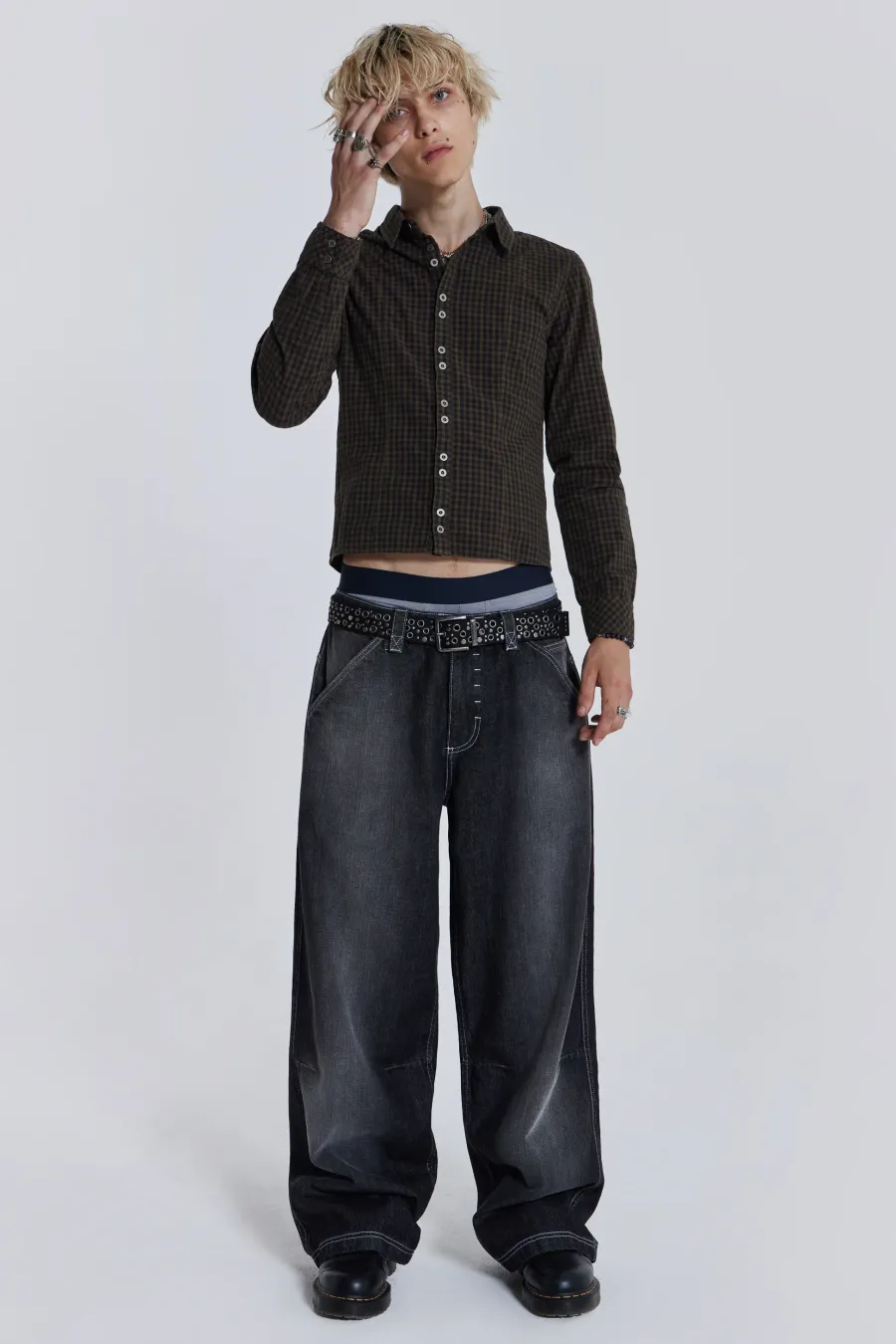Jaded London Jeans*Contrast Stitch Skate Colossus Jeans