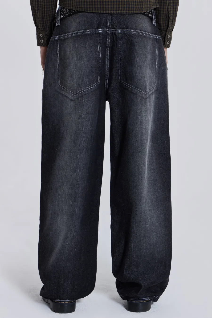 Jaded London Colossus Jeans*Contrast Stitch Skate Colossus Jeans