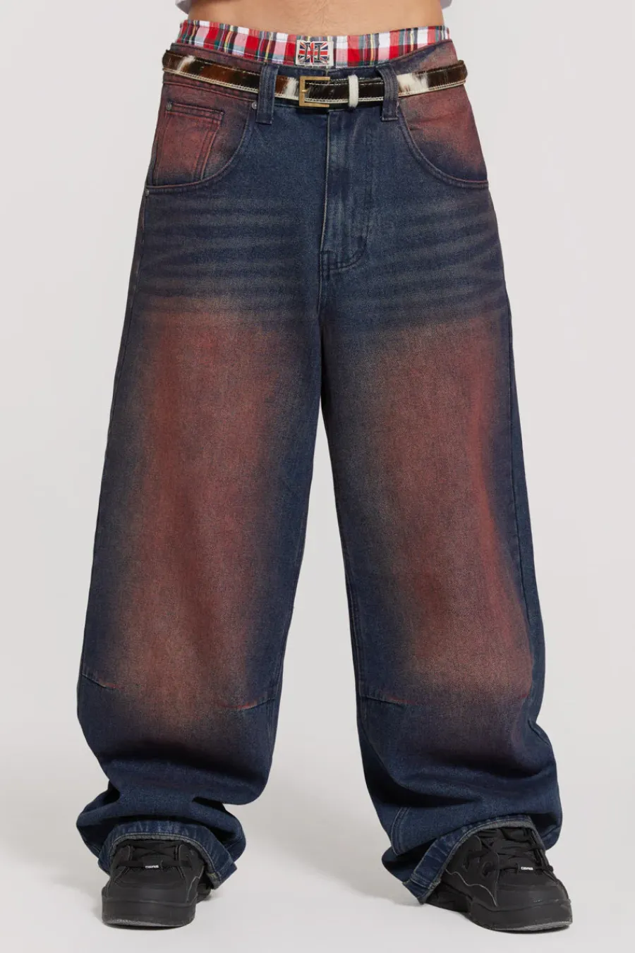 Jaded London Jeans*Deep Red Colossus Jeans