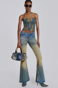 Jaded London Jeans*Demure Studded Flared Jeans