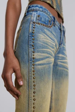 Jaded London Jeans*Demure Studded Flared Jeans