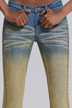 Jaded London Jeans*Demure Studded Flared Jeans