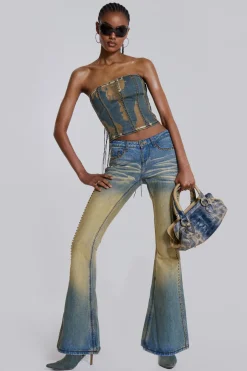 Jaded London Jeans*Demure Studded Flared Jeans