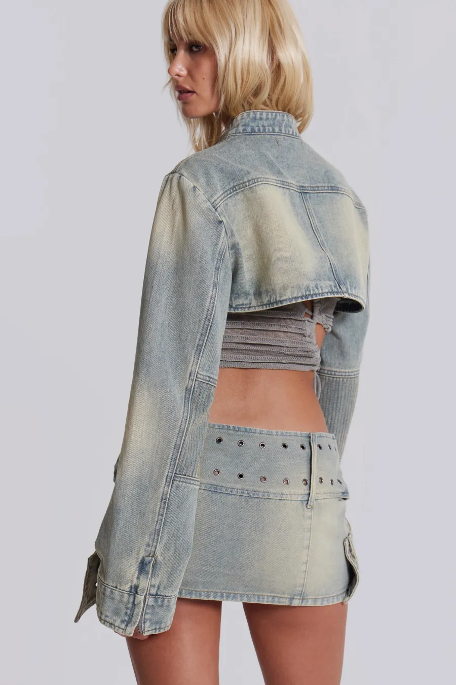 Jaded London *Denim Assassin Ultra Cropped Jacket