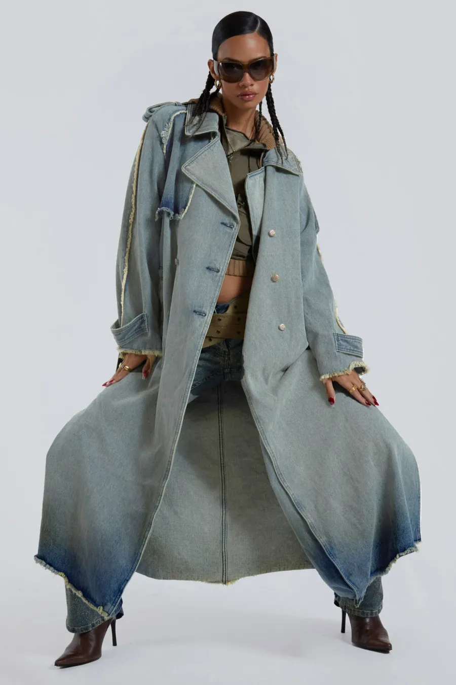 Jaded London Denim Jackets*Downtown Denim Coat