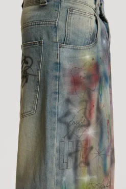 Jaded London Jeans*Drifting Through Space Baggy Jeans