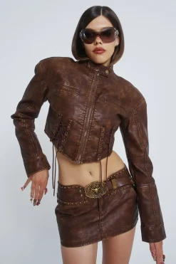 Jaded London *Easy Rider Faux Leather Jacket