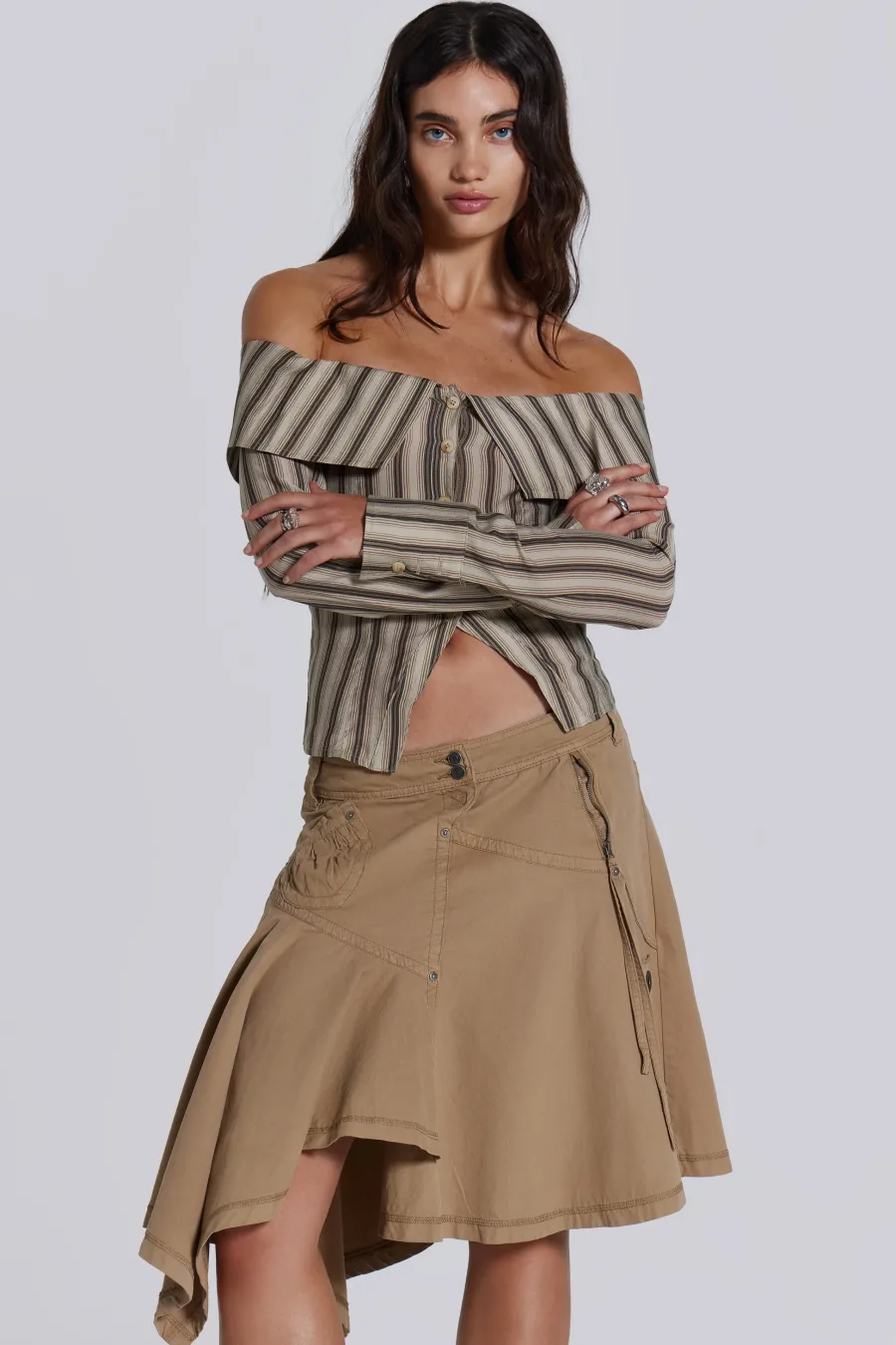 Jaded London Bandeau Tops*Emra Off The Shoulder Shirt