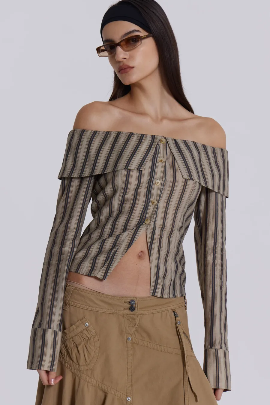 Jaded London Bandeau Tops*Emra Off The Shoulder Shirt