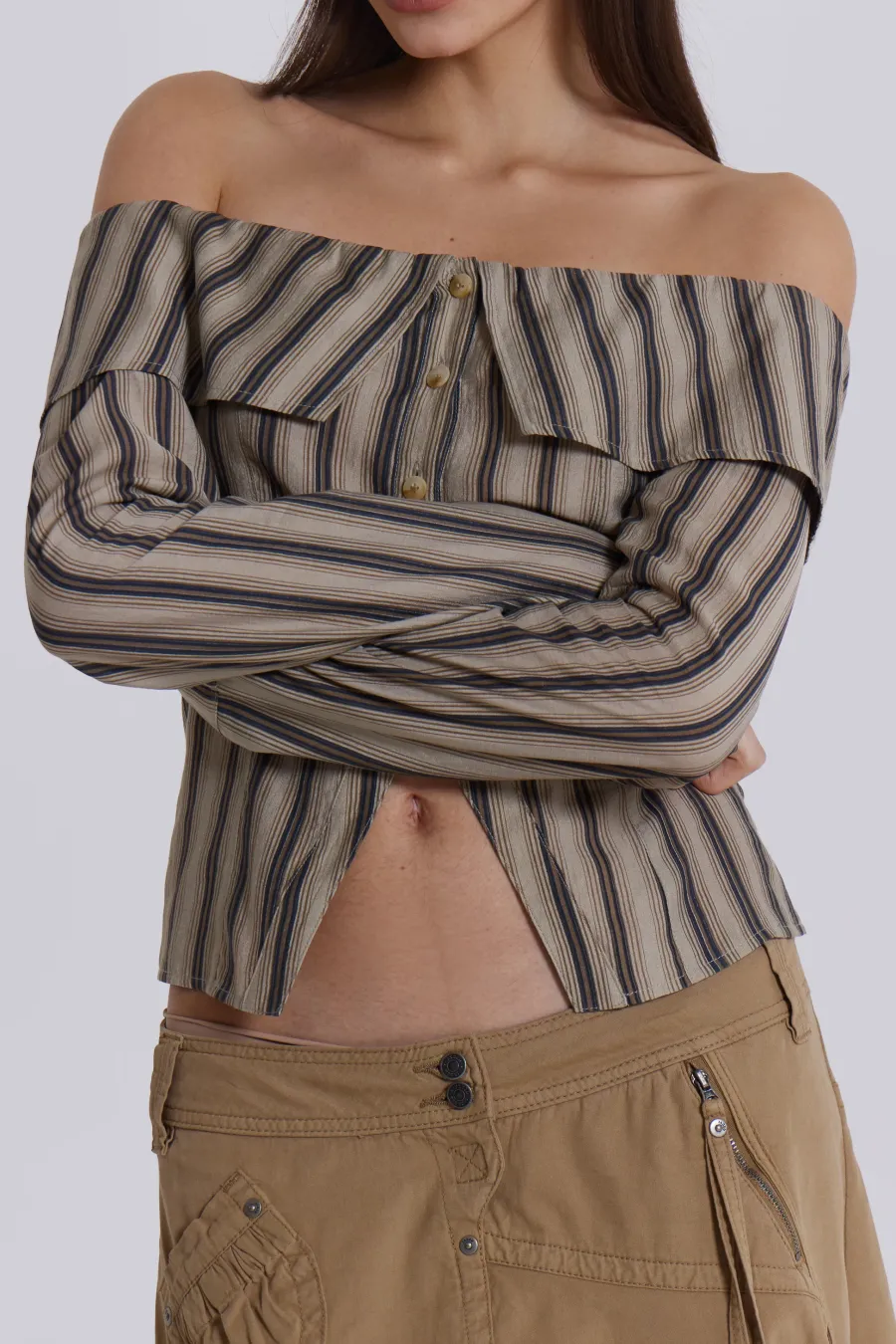 Jaded London Bandeau Tops*Emra Off The Shoulder Shirt