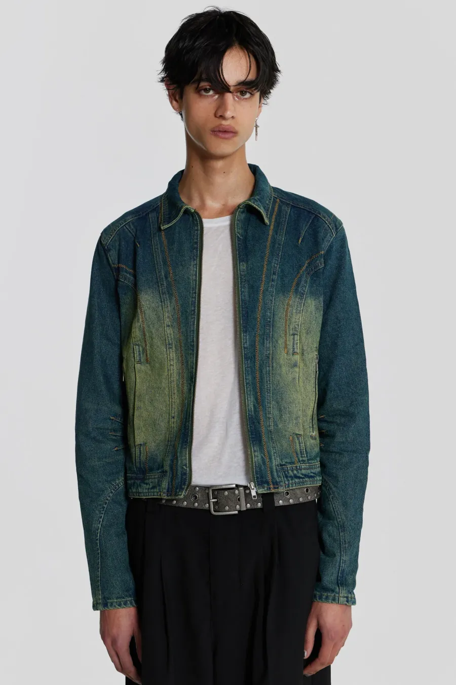 Jaded London *Exhaust Sandblast Denim Jacket