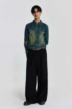 Jaded London *Exhaust Sandblast Denim Jacket