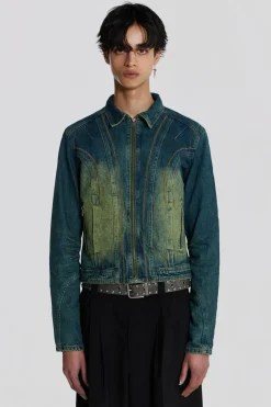 Jaded London *Exhaust Sandblast Denim Jacket
