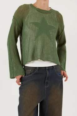 Jaded London Knitwear*Green Nebula Jumper