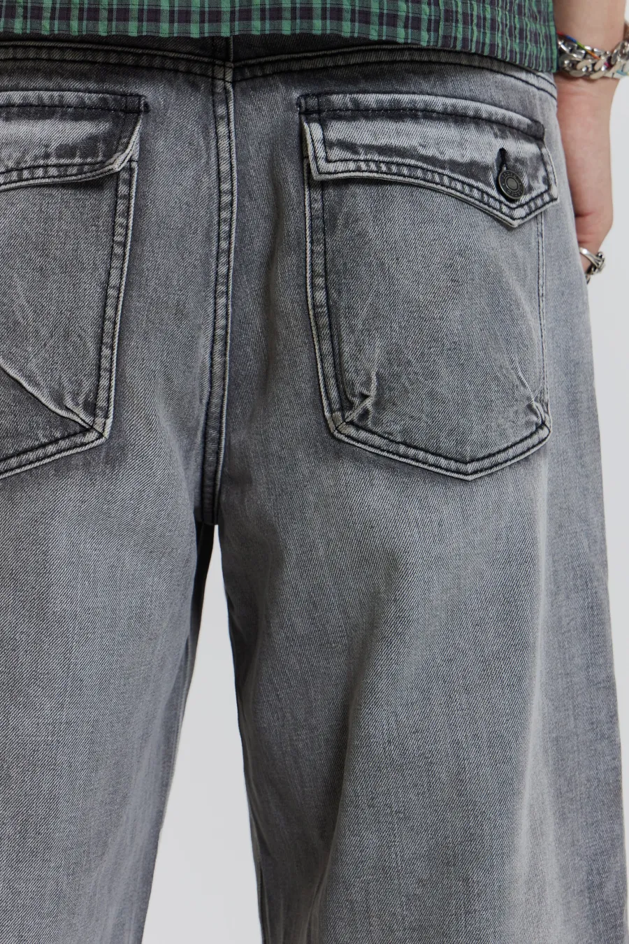 Jaded London Jeans*Grey Acid Razor Jean