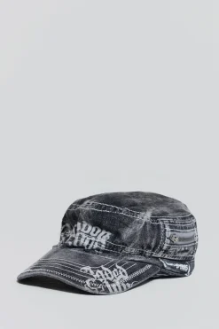 Jaded London *Grey Denim Collide Hat