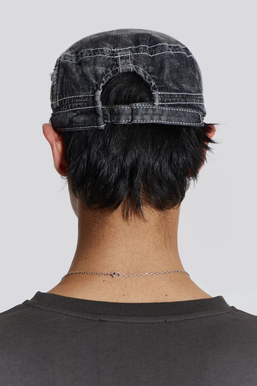 Jaded London *Grey Denim Collide Hat