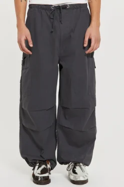 Jaded London Parachute Pants*Grey Topograph Parachute Pants