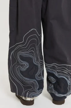 Jaded London Parachute Pants*Grey Topograph Parachute Pants