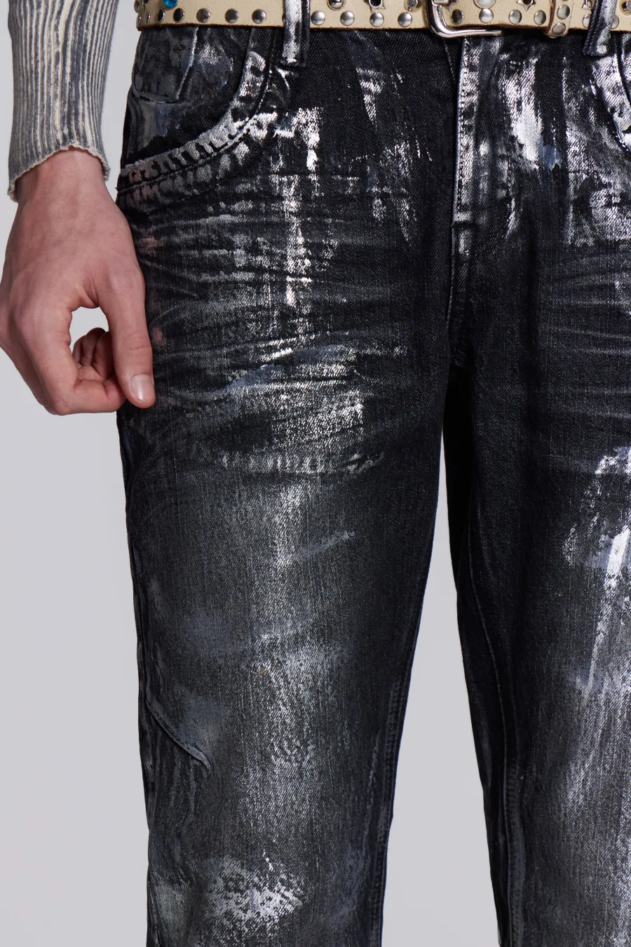 Jaded London Jeans*Gunmetal Reed Jeans