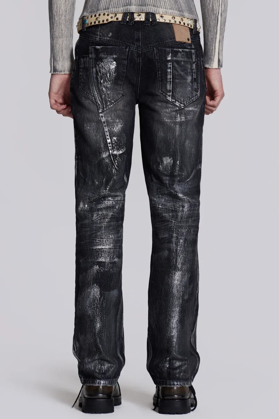 Jaded London Slim/Straight Jeans*Gunmetal Reed Jeans