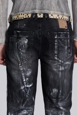 Jaded London Slim/Straight Jeans*Gunmetal Reed Jeans