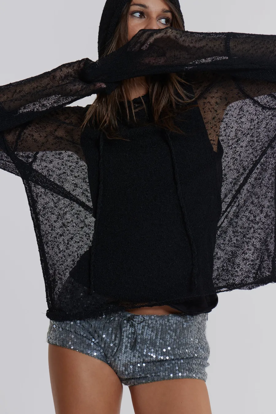 Jaded London Knitwear*Haze Knit Hoodie
