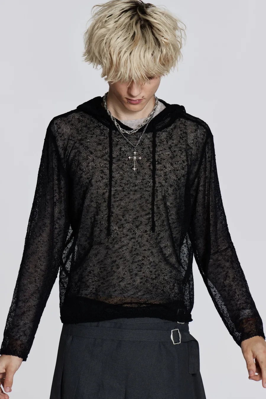 Jaded London Knitwear*Haze Knit Hoodie