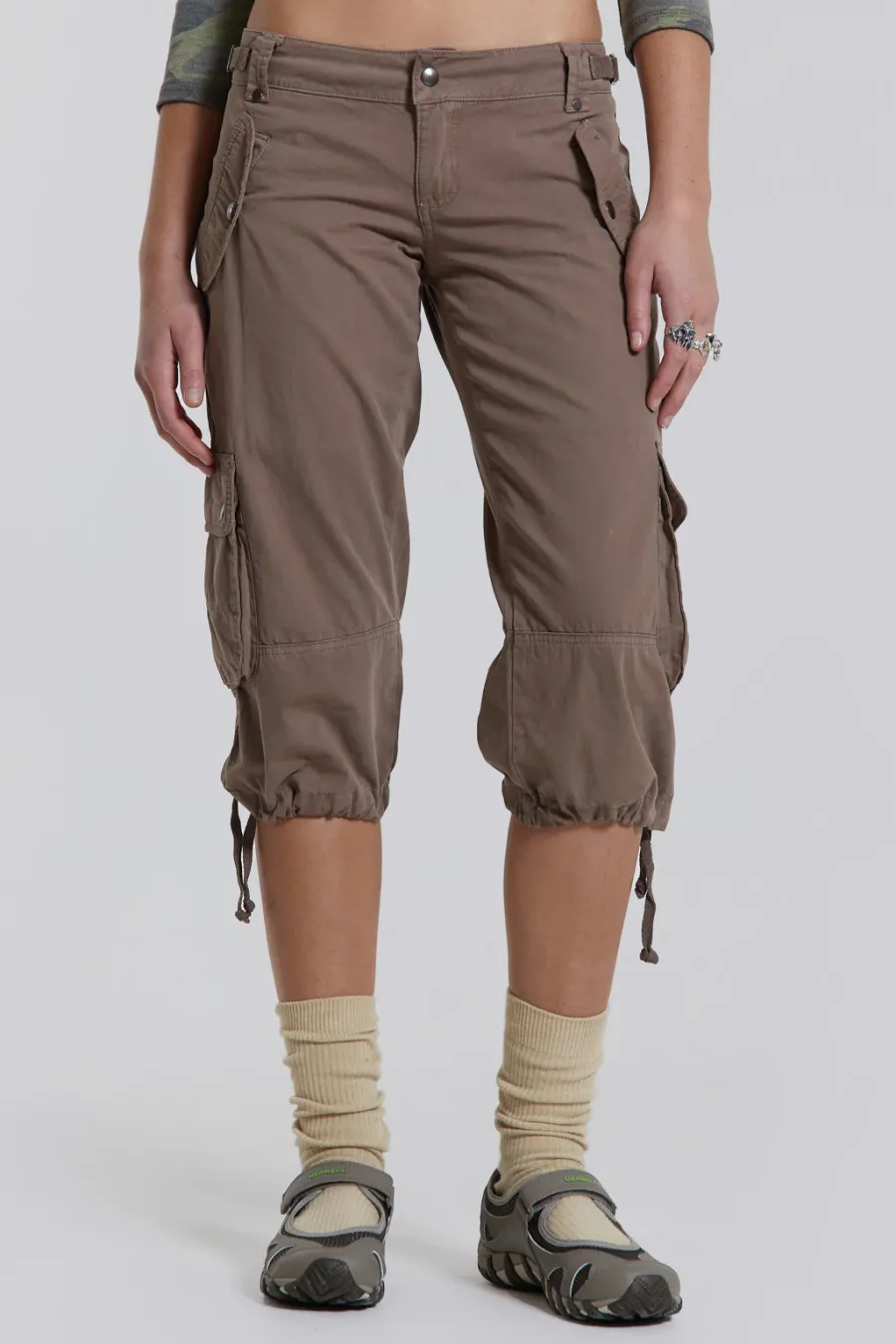 Jaded London Trousers*Instinct Capri Cropped Cargo Shorts