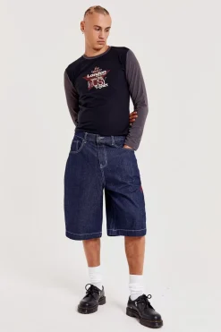 Jaded London Jorts & Shorts*Jumbo Denim Jorts