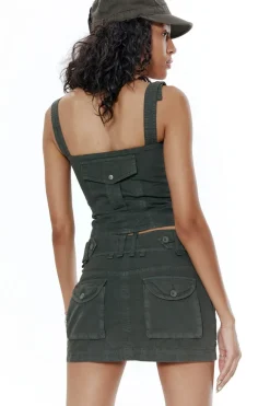 Jaded London Corsets*Khaki Cargo Corset