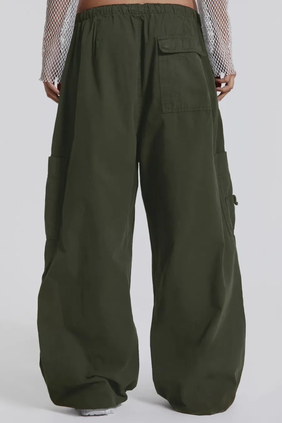 Jaded London Trousers*Khaki Parachute Cargo Pants
