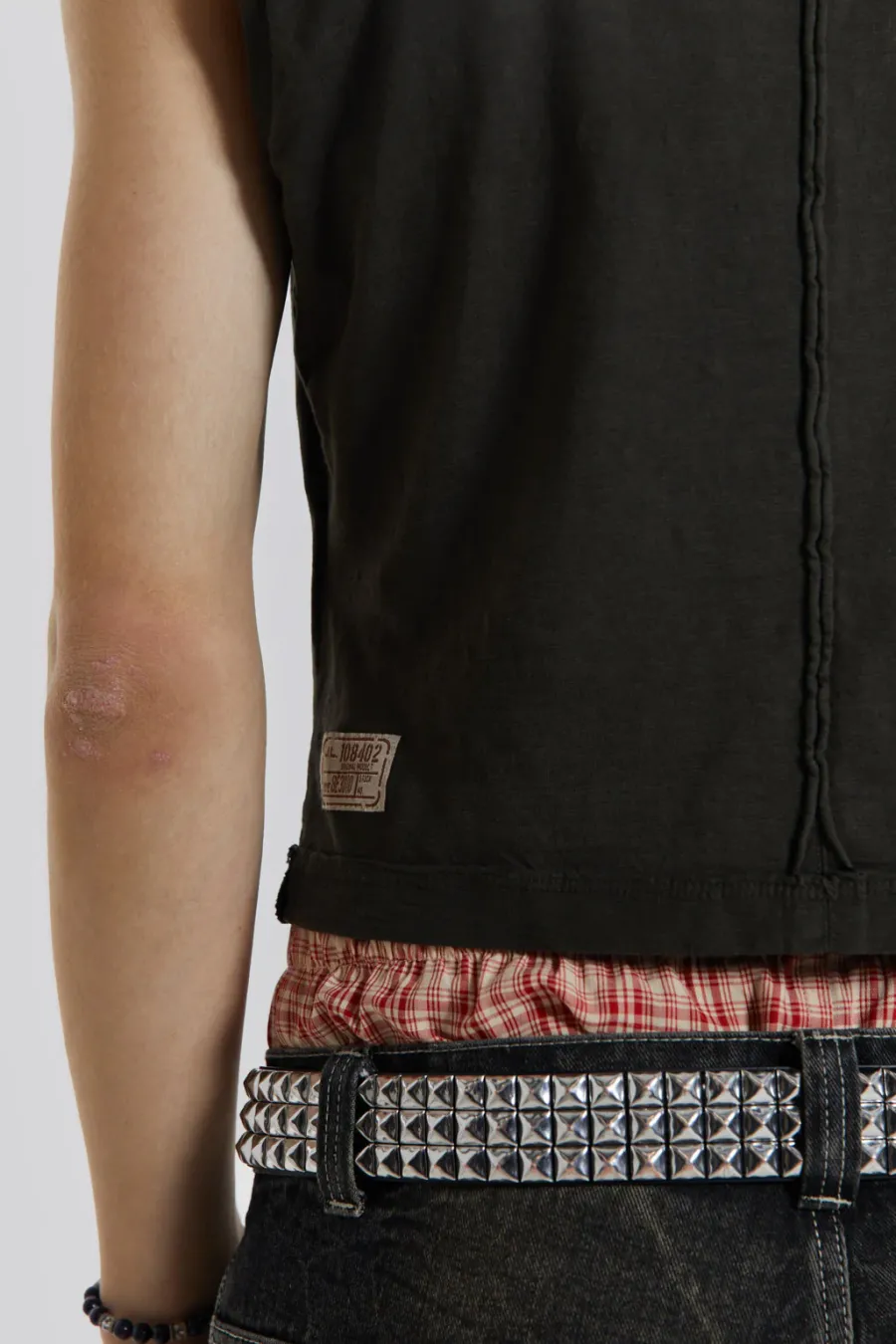 Jaded London Vests*Khaki Slub Tank