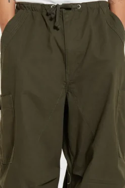 Jaded London Parachute Pants*Khaki Topograph Parachute Pants