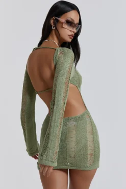 Jaded London Mini Dresses*Khaki Umbra Mini Dress
