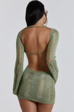 Jaded London Mini Dresses*Khaki Umbra Mini Dress