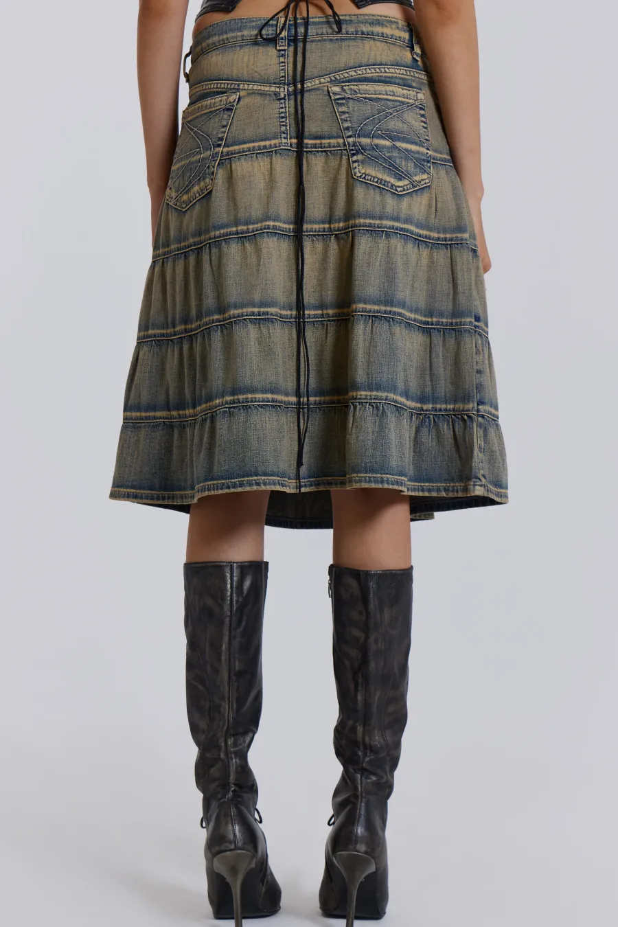 Jaded London Midi Skirts*Kutki Denim Midi Skirt