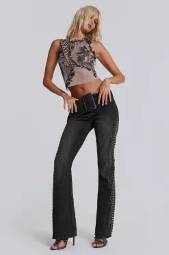 Jaded London Crop Tops*Lace Me Up Top