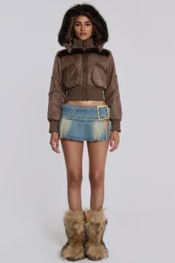 Jaded London *Lennux Faux Fur Bomber Jacket