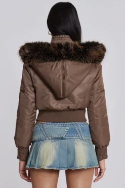 Jaded London *Lennux Faux Fur Bomber Jacket
